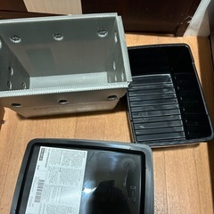 値下不可 新品 DULTON HOLLOW LATTICE CRATE S 収納＆IKEA 収納ボックスセットの画像