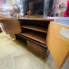 【倉庫保管中】 スタッキングキャビネット・Ｂセット　無印　無印良品　MUJI テレビボード　テレビ台　ローボード スタッキングキャビネット　オーク　ナチュラル　木製　廃盤　廃番　オーク材の画像