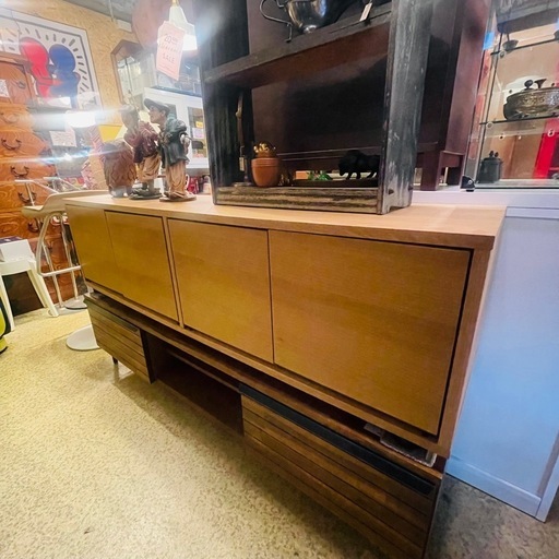 《売約済》【倉庫保管中】 スタッキングキャビネット・Ｂセット　無印　無印良品　MUJI テレビボード　テレビ台　ローボード スタッキングキャビネット　オーク　ナチュラル　木製　廃盤　廃番　オーク材