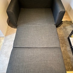 【受付終了】
2人掛けコンパクトソファ(ベッド)の画像