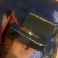 下駄　赤　Lサイズの画像