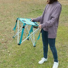 【最終値下げ】 超軽量！折りたたみガーデンテーブル アウトドア・キャンプに最適（柄・プリント色）の画像