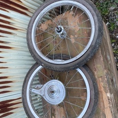 ミニベロ？自転車 タイヤ KARASAWAブレーキ 不明