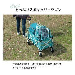 【最終値下げ】【災害時に】折りたたみ キャリーワゴン 大容量 アウトドア キャンプ レジャー コンパクト 収納便利 耐荷重◎ 柄・プリント色の画像