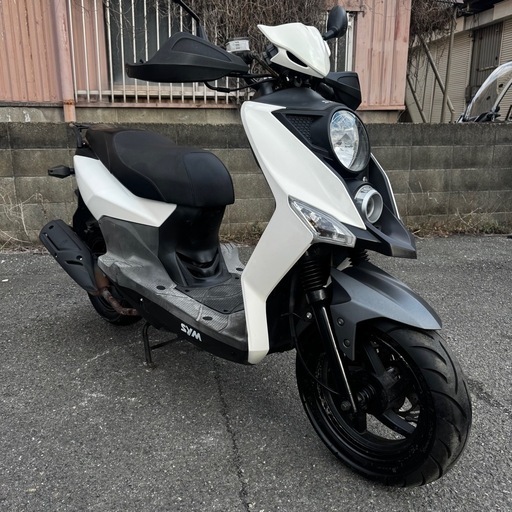 SYM CROX125 実働　ホワイト　動画あり　大阪
