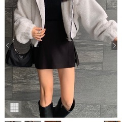 GRL.フード付きボアクロップド丈ジャケットの画像