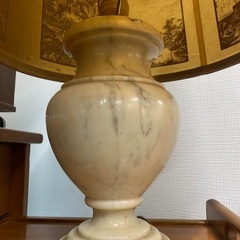 アンティーク テーブルランプ アラバスターの画像