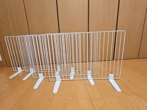 4x フェンス 小 / 約60x40cm / 犬 / きれい サークル / ペット / 白 /1フェンス1200円