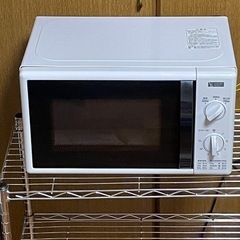 　　電子レンジ&3段スチールラックセットの画像