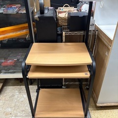 PCデスク ナチュラル×ブラック パソコン机