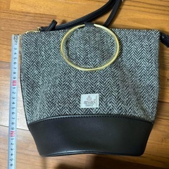 【新品未使用】ハリスツイード ショルダーバッグ バケツバッグ リング 2wayの画像