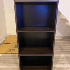 【取引完了】カラーボックス　茶