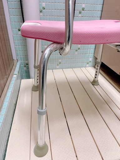 【お値下7500円▶︎6540】やわらか シャワーチェア　ワイド　介護用　Richel リッチェル お風呂 椅子 ピンク