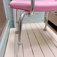 【7月までお値下7500円▶︎6540】やわらか シャワーチェア　ワイド　介護用　Richel リッチェル お風呂 椅子 ピンク の画像