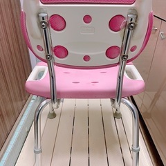 【7月までお値下7500円▶︎6540】やわらか シャワーチェア　ワイド　介護用　Richel リッチェル お風呂 椅子 ピンク の画像