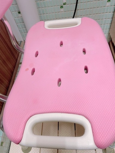 【お値下7500円▶︎6540】やわらか シャワーチェア　ワイド　介護用　Richel リッチェル お風呂 椅子 ピンク