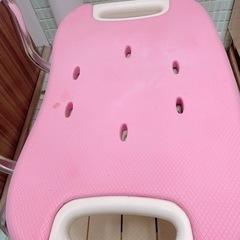 【7月までお値下7500円▶︎6540】やわらか シャワーチェア　ワイド　介護用　Richel リッチェル お風呂 椅子 ピンク の画像