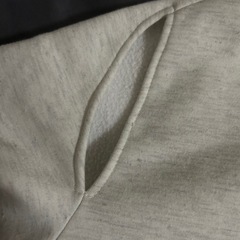 FRIFUL レター刺繍オフショルダー サイドジップパーカー、カジュアル レディース 秋冬の画像