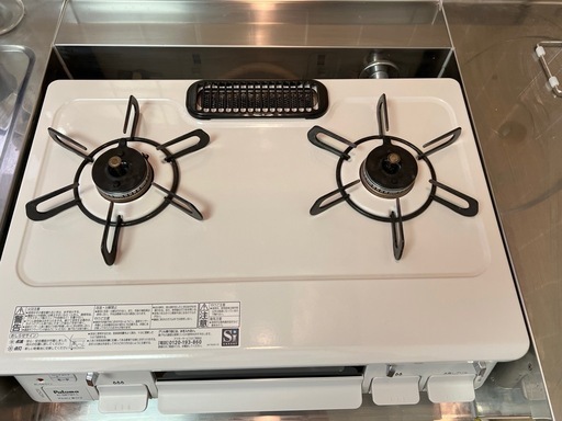 パロマ ガステーブル シロノ 水無し片面焼き 59cm 都市ガス(12A13A) 左強火 ナチュラルホワイト IC-S87SH-L-1