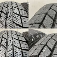 【DUNLOP WINTER MAXX WM03 145/80R13】スタッドレス【SUZUKI 純正ホイール 13インチ 4J4HPCD100】20年製 スペーシア ワゴンR等　(MTR346) クレジットカード QRコード決済可能の画像