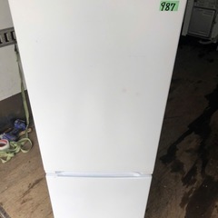NO 987 🌈福岡市内配送設置無料✨🌈yselect YRZF15J ヤマダオリジナル ２ドア冷蔵庫 (156L・右開き) ホワイト2021年 の画像