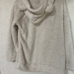 GU  ジーユー クマ パジャマ モコモコ 上下セット  ルームウェア 冬 パーカー フード 熊 S 防寒 部屋着の画像