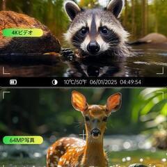 【新品未開封】トレイルカメラ ソーラー 野生動物監視カメラ 防犯カメラ 赤外線カメラの画像