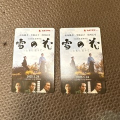 雪の花 映画 ムビチケ 2枚