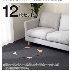 急募‼️3/20引取希望‼️ニトリ　タイルカーペット　50×50 7枚