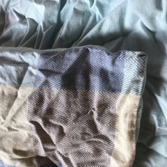 ★布団カバーと枕カバー★水色のパターンがかわいぃです★