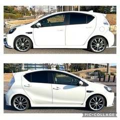トヨタ アクア AQUA G G's ローダウン マフラー 車検2年以上付き！！の画像