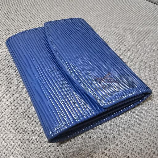 超美品ルイヴィトン　エピ　ポルトモネ　サーンプル　ブルー　カードケース　ケース