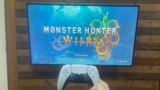 PS5 CFI-1100A(コントローラー1台)とモンハンワイルズソフト