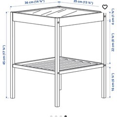 IKEA NESNA サイドテーブルの画像