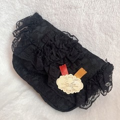 【新品・未使用】Sun  Moto （サンモト）黒レース プティ― 巾着 ポーチの画像