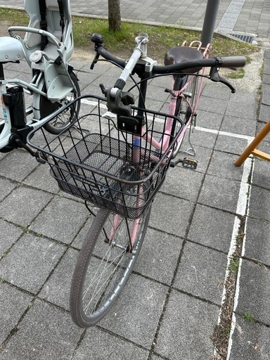 自転車 ママチャリ ピンク 大人用