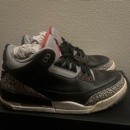 靴/バッグ NIKE AIR JORDAN 3 RETRO OG "Black Cement"
