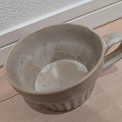 ニトリ　軽量スープカップ　しのぎシリーズ　白釉の画像
