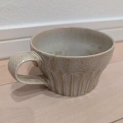 ニトリ　軽量スープカップ　しのぎシリーズ　白釉の画像