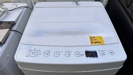 洗濯機番号38 Haier 2019年製 4.5kg 大阪府内全域配達無料 設置動作確認込み 保管場所での引取は値引きします