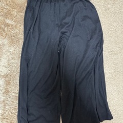 ブラック ガウチョパンツ Lサイズの画像