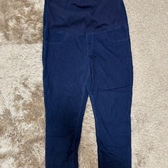 ユニクロマタニティデニムパンツ XL ネイ