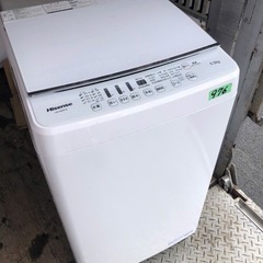 NO 976 🌈福岡市内配送設置無料✨🌈全自動洗濯機 ホワイト ...