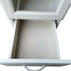 【決まりました】白井産業 食器棚 キッチン収納 カップボード ホワイト CEC-1830DGH セシルナの画像