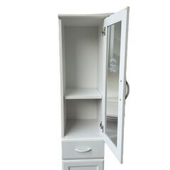 【決まりました】白井産業 食器棚 キッチン収納 カップボード ホワイト CEC-1830DGH セシルナの画像
