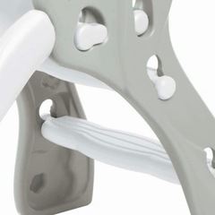 室内 折りたたみ すべりだい 遊具 ホワイト×グレーの画像