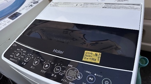 洗濯機番号43 Haier 2019年製 5.5kg 大阪市内配達無料 設置 \u0026 動作確認込み 保管場所での引取りは値引きします