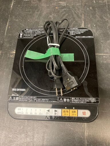 ☆中古￥3,800！IRIS OHYAMA　1口IHコンロ　家電　IHK-T34-B型　2017年製　【BC067】
