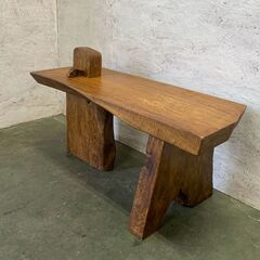 【一点物】 ナチュラル サイドテーブル 作業台 自然木 手作り ...