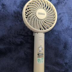 4月まで　２回使用　-15度ネッククーラーと折りたたみハンディファンの画像